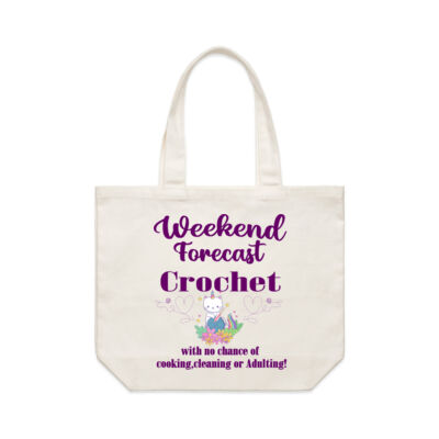 Weekend Forecast Crochet  Canvas bag  Thumbnail
