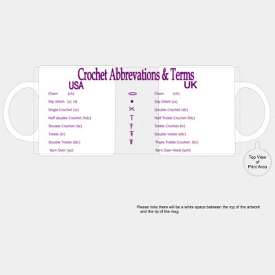 Crochet Terms & Abbreviations USA & UK Purple Thumbnail